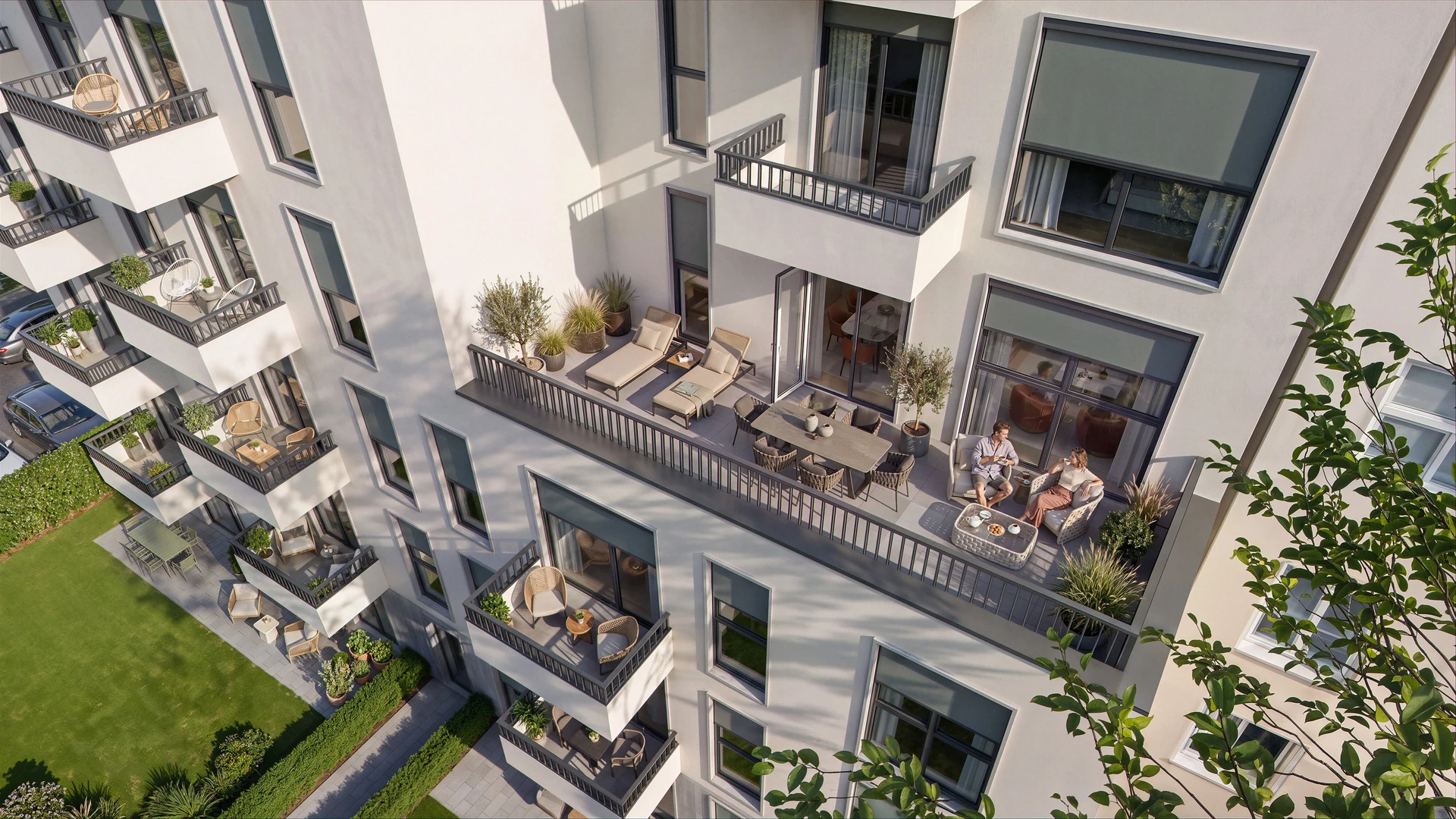 Dachterrasse einer Wohnung in L12, Lindauer Allee 12, Berlin